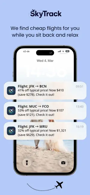 SkyTrack | Cheap Flight Finder screenshot 1