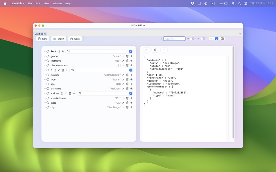 JSON Editor Pro. (macOS) Oleh: 泳诗 陈 JSON Editor Pro. (macOS) Oleh: 泳诗 陈