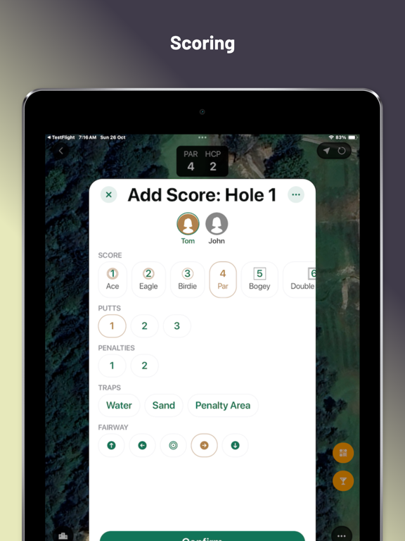 The Golf App | All-in-one iPad screenshot