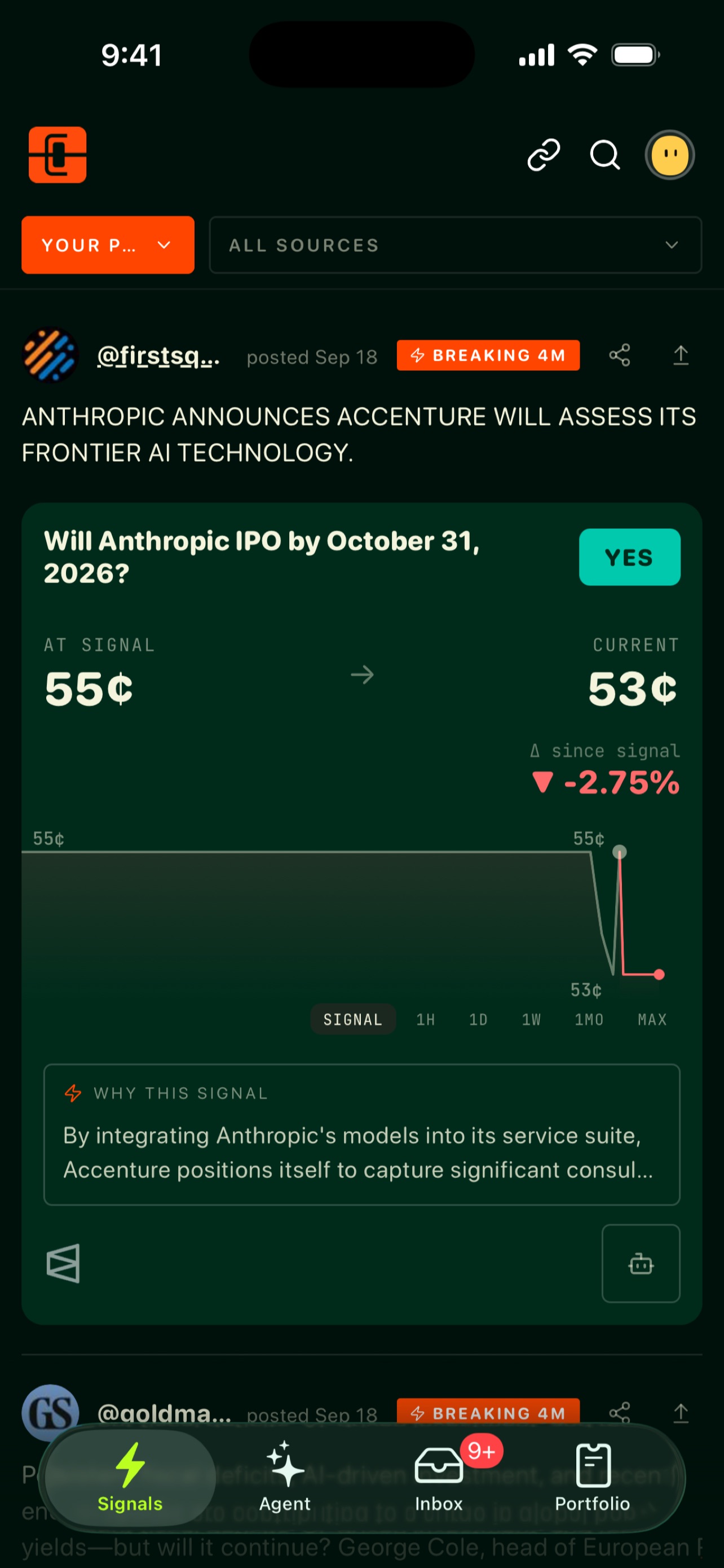 Screenshot 3 of Capacitr - News to Markets
