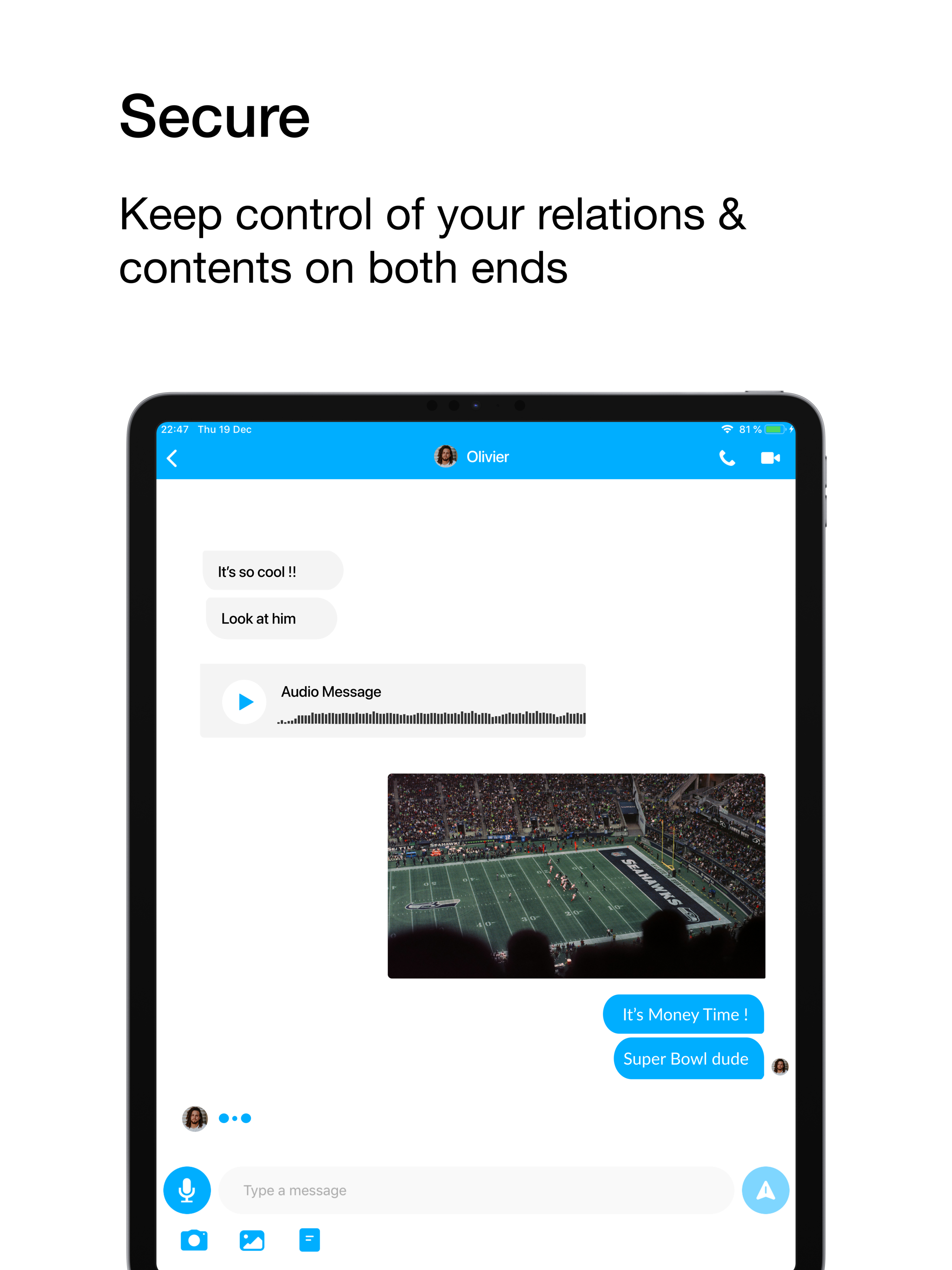 twinme+ private messenger