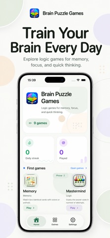 Brain Puzzle Logic Games Screenshot 1 of 10