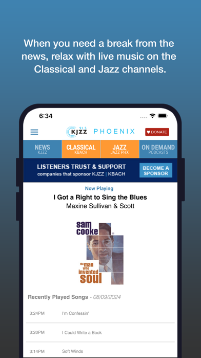 KJZZ Phoenix Screenshot