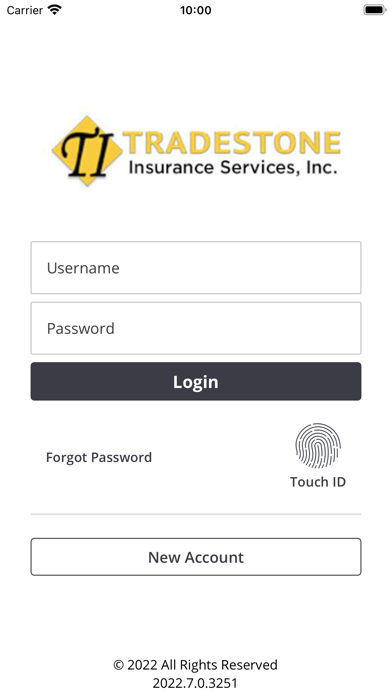 Tradestone Insurance Online Screenshot