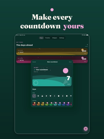 Big Day: Countdown iPad screenshot
