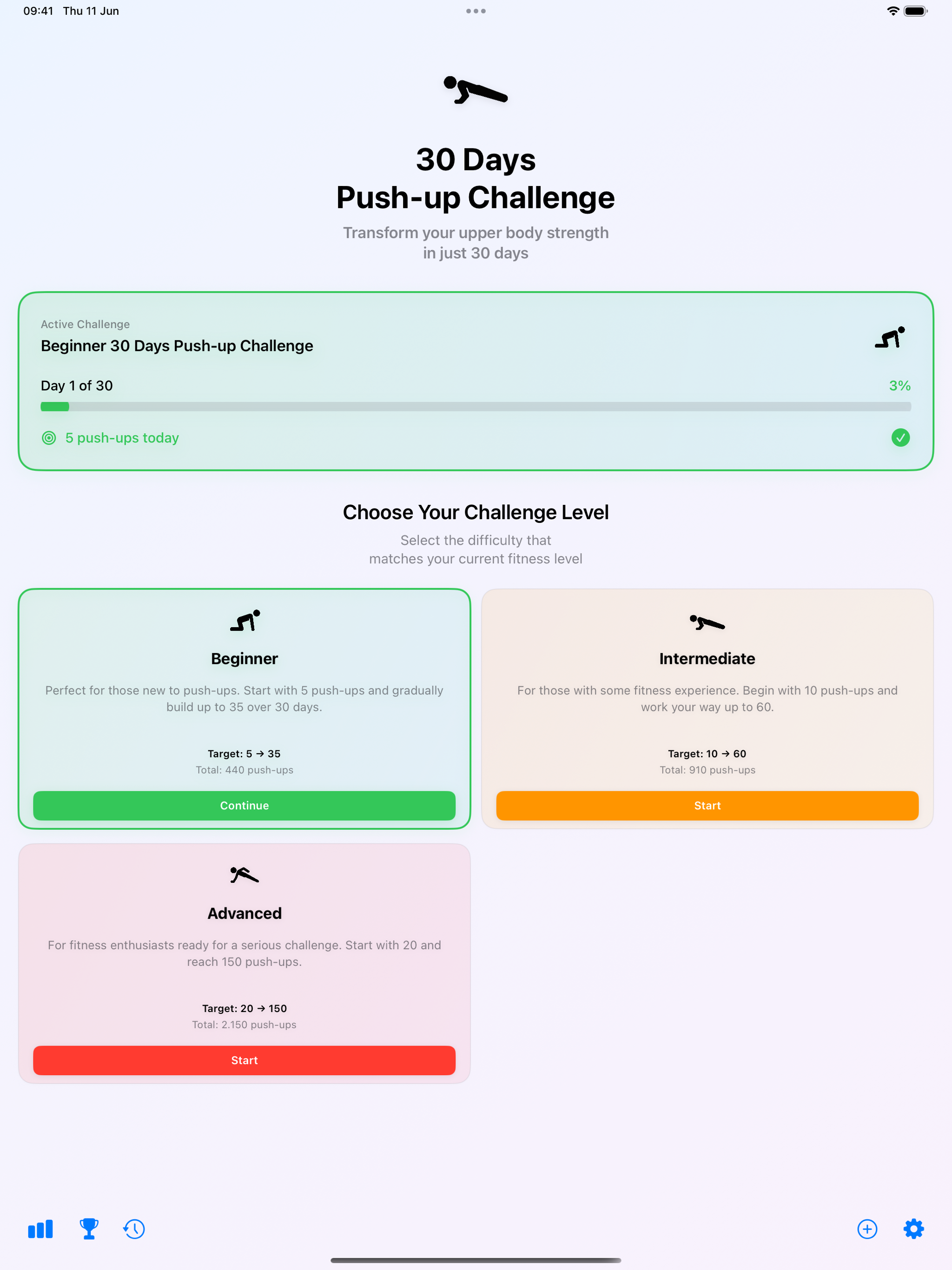 30 Days Push-up Challenge