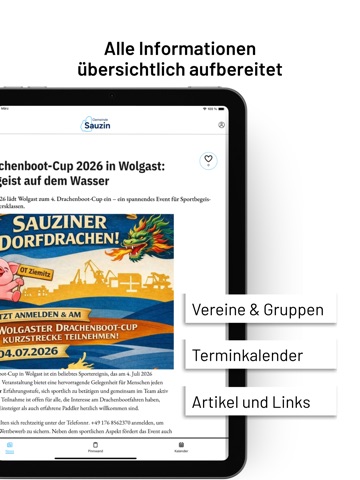 Sauzin iPad screenshot