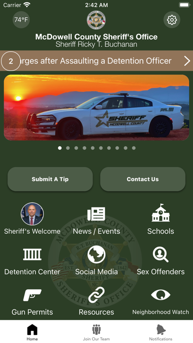 McDowell County Sheriff Screenshot