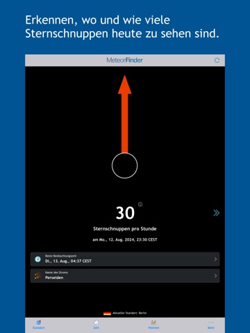 MeteorFinder iPad screenshot 1