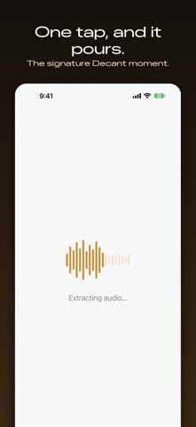 Audio Extractor - Decant iPhone screenshot