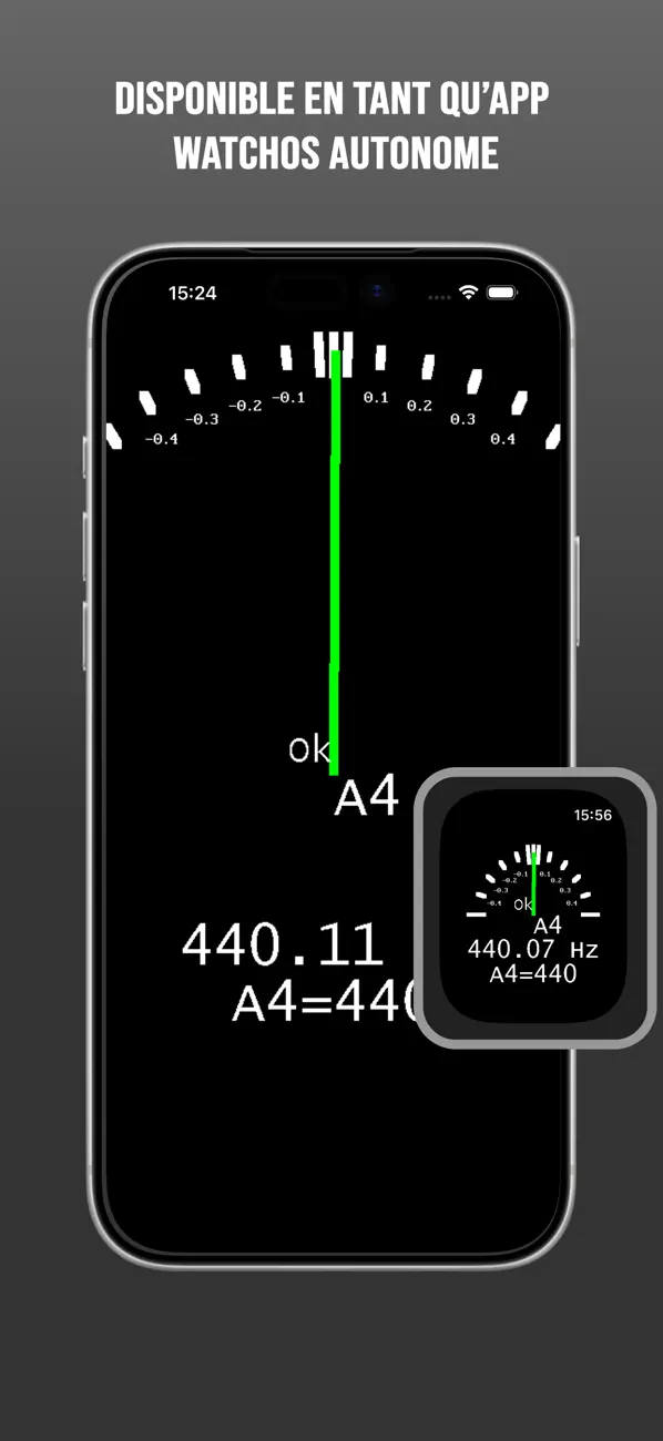 Screenshot #2 pour Guitar Tuner Light