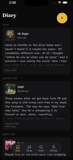 mySongDiary screenshot 3