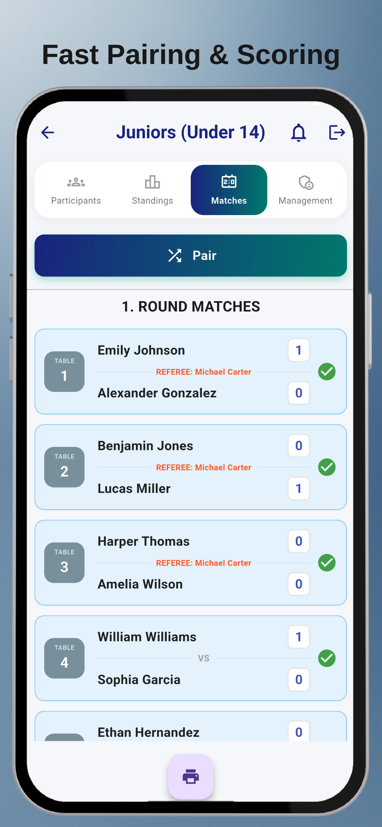 ATA: AI Tournament Assistant