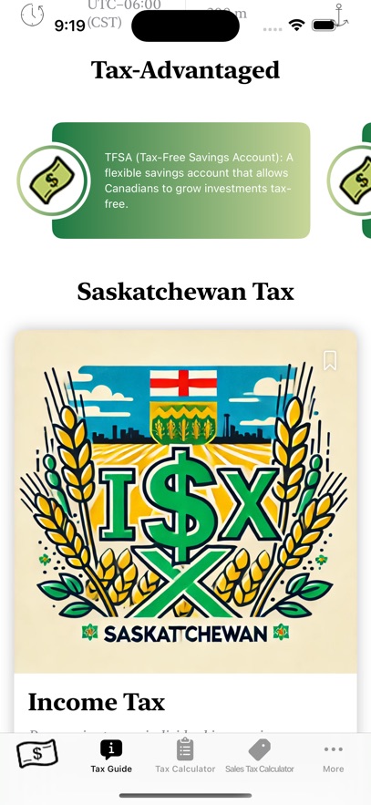 Saskatchewan Tax Guide