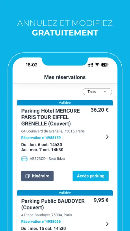 Onepark, Réservez un parking ! screenshot 6 of 7