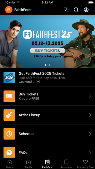 FaithFest + CCM Screenshot