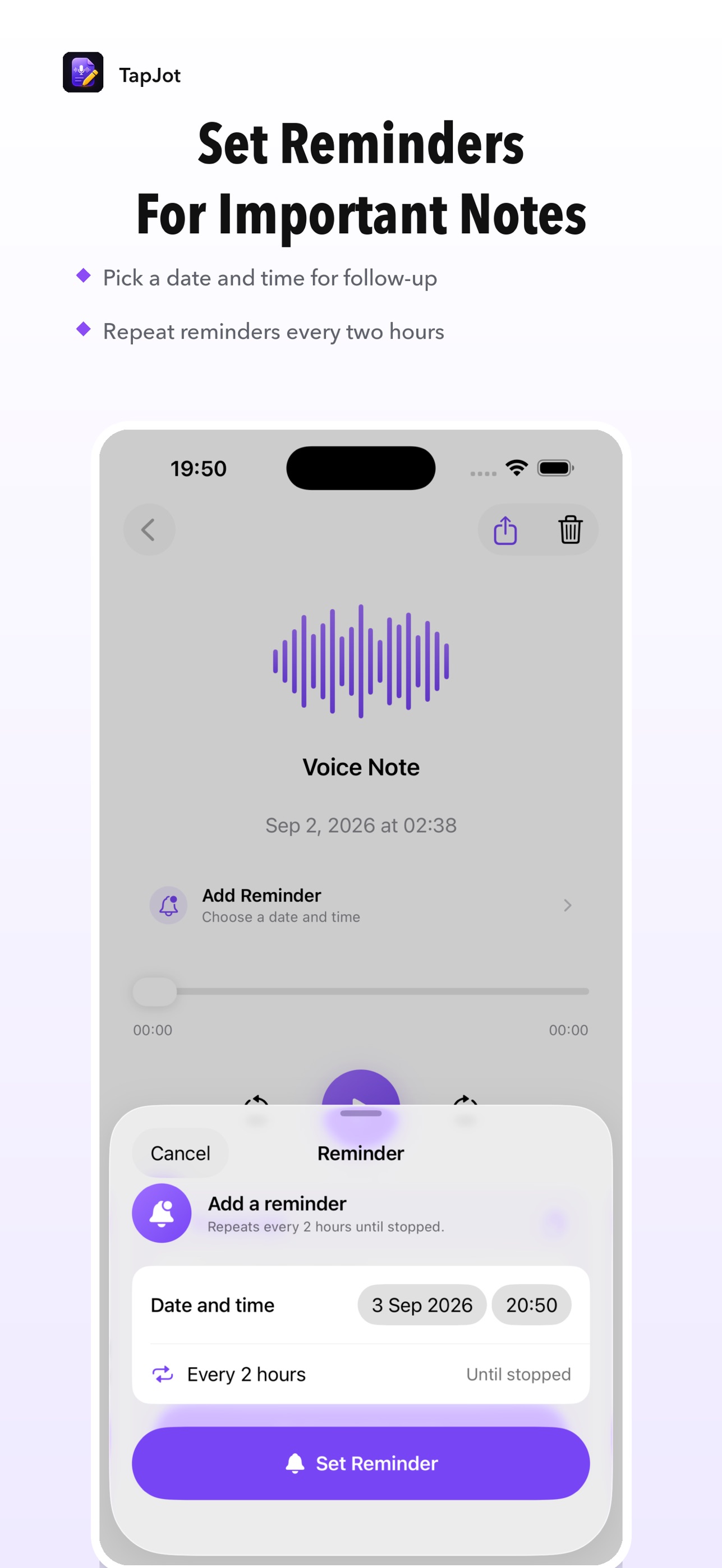 Screenshot 5 of Quick Voice Notes - TapJot