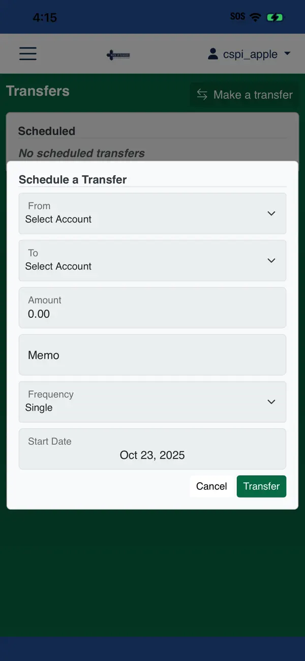 Screenshot #3 pour Bank of Grandin Mobile
