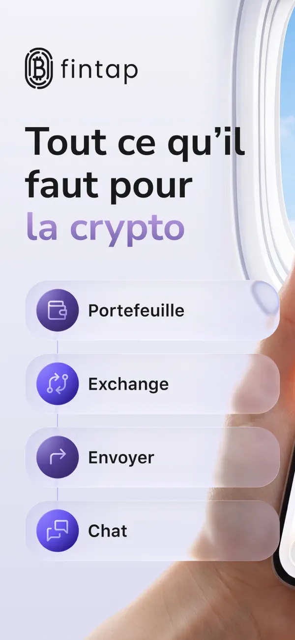 Screenshot #1 pour Fintap: BTC, ETH Crypto Wallet