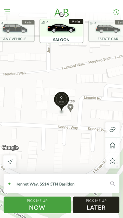 A&B Taxis Basildon Screenshot