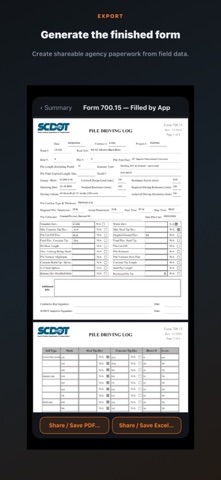 Pile Driving Log screenshot 5