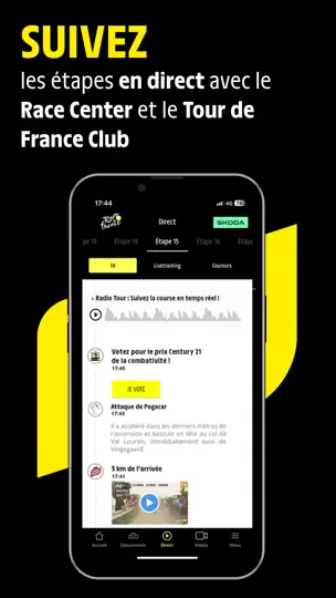 Capture d'écran de Tour De France By ŠKODA sur iPhone 2