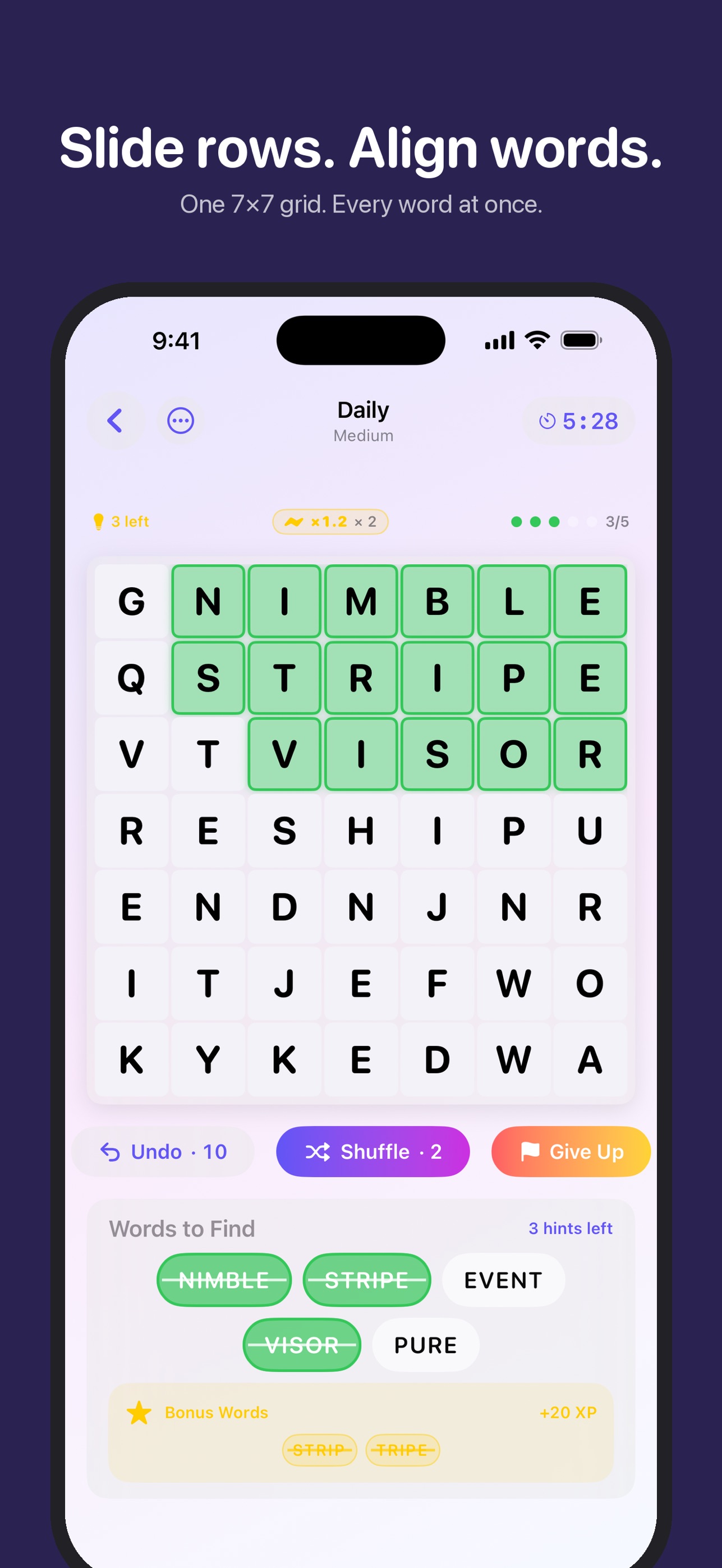 Screenshot 1 of Word Twist: Word Slider