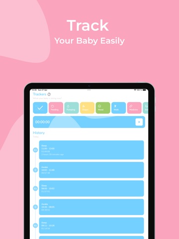 Baby Tracker Newborn Log iPad screenshot