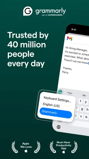 Grammarly: AI Keyboard & Voice screenshot 1