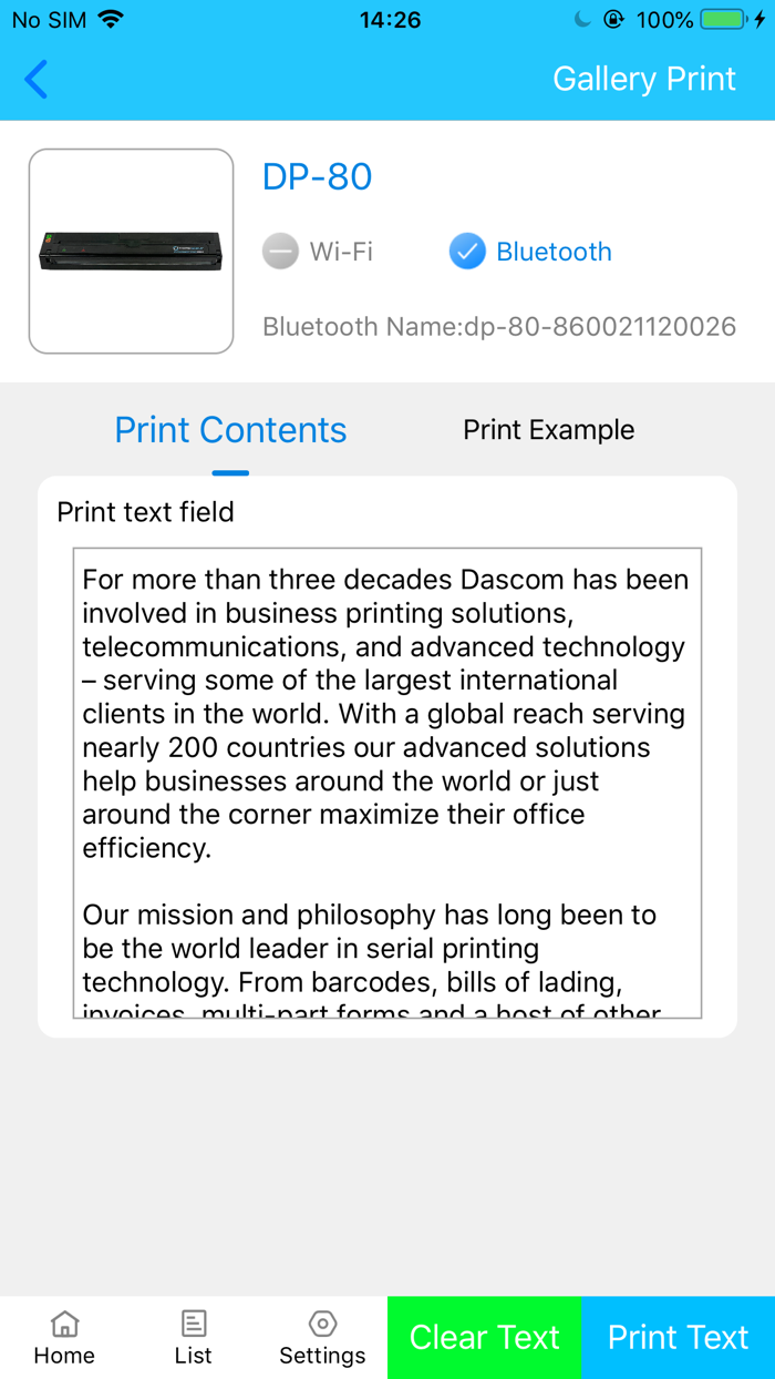 Tally Dascom  Printer