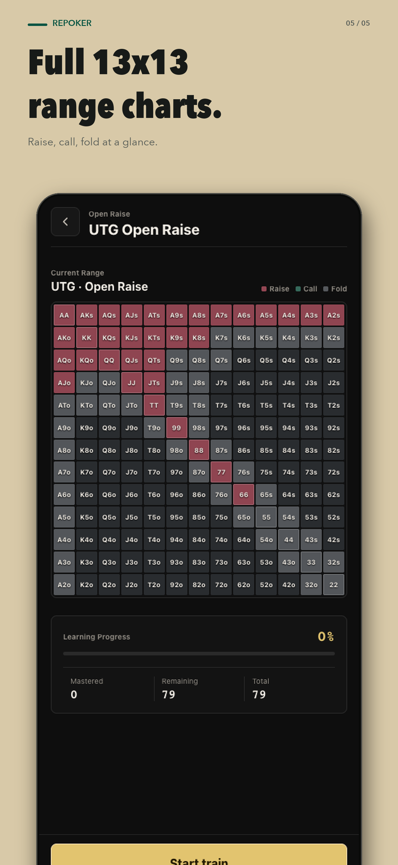 GTO Preflop Wizard : RePoker screenshot 5