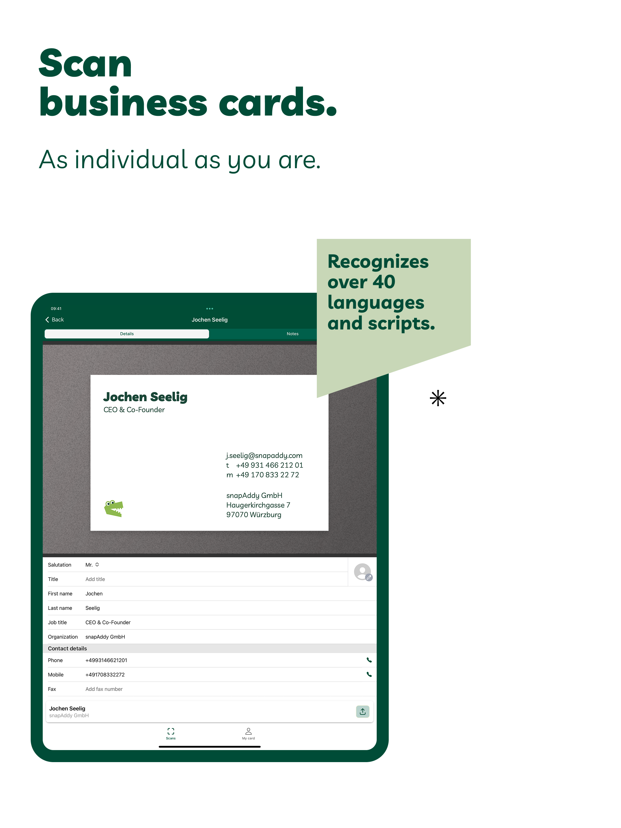 BusinessCards by snapAddy screenshot 8