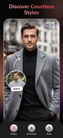 AI Headshot Generator: DressUp screenshot