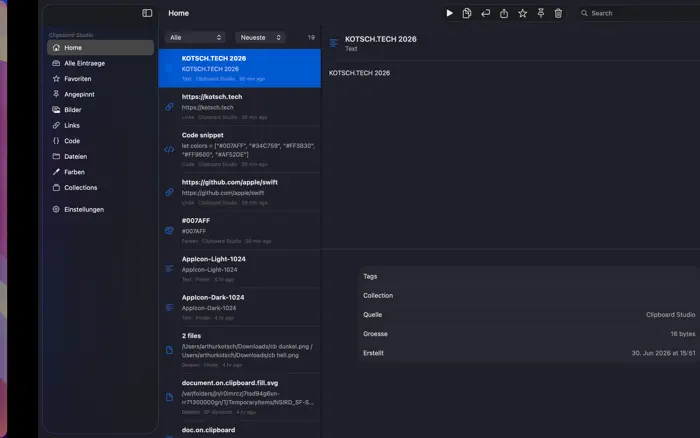 Clipboard Studio — Screenshot 4