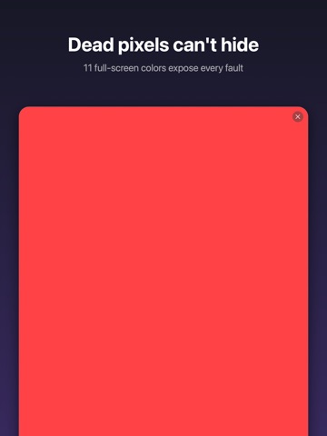 PixelCheck: Dead Pixel Test iPad screenshot