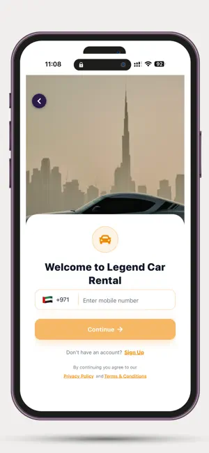 Legend Car Rental iPhone screenshot 4
