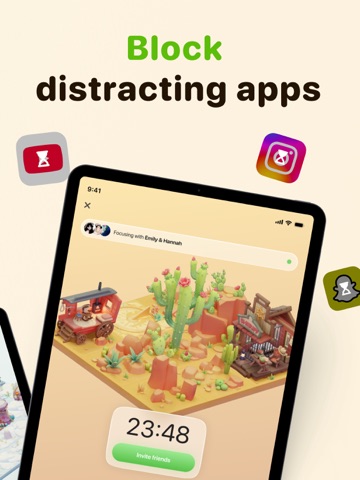 Focus Tree: Timer & Flashcards iPad screenshot