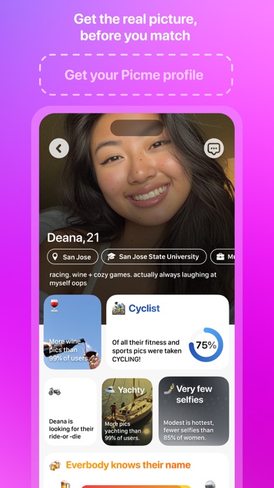 Picme - Get the Real Picture. Screenshot