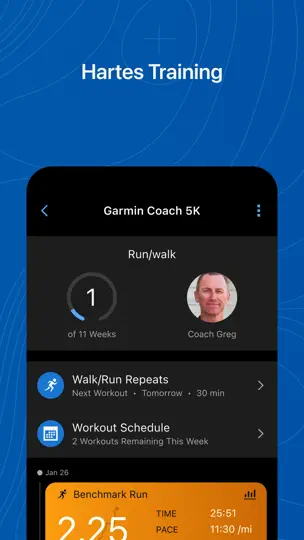 Screenshot von Garmin Connect™ auf dem iPhone 7