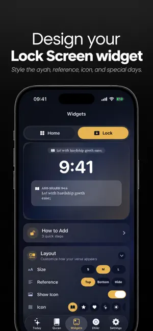 Muslim Widgets: Quran screenshot 2