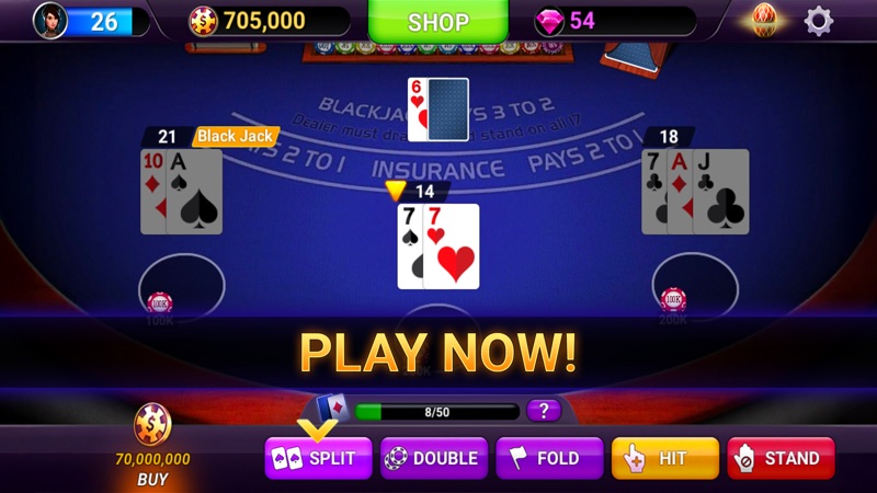 Blackjack 21: online casino screenshot 3