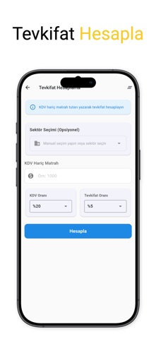 Tevkifatlı KDV Hesaplayıcı Pro screenshot