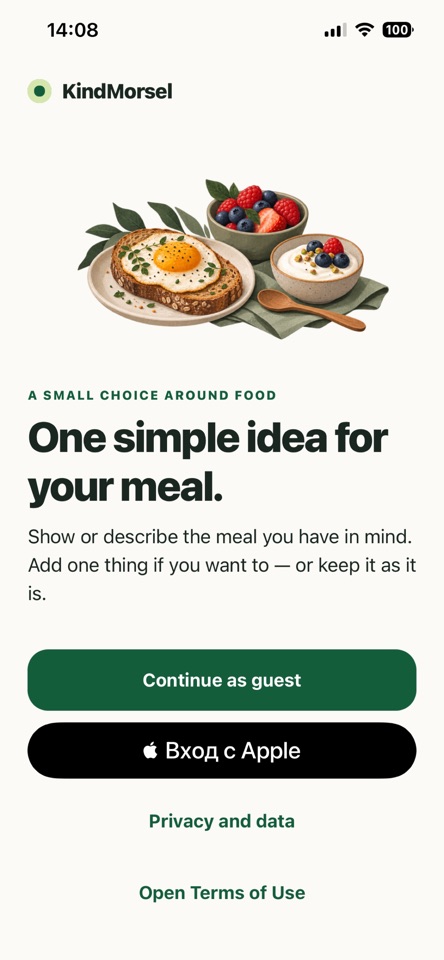 KindMorsel screenshot 1