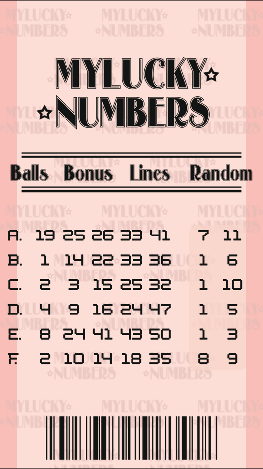 #1. My Lucky Numbers (iOS) 由: Paul Andrew Herbert