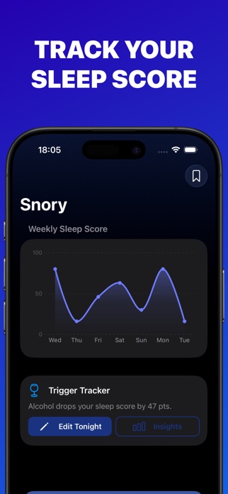 Snory: Snore Tracker Screenshot 4 of 4