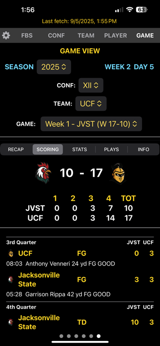CFB Statz Screenshot 7 of 8