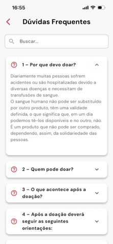 Meu HemocentroRP iPhone screenshot
