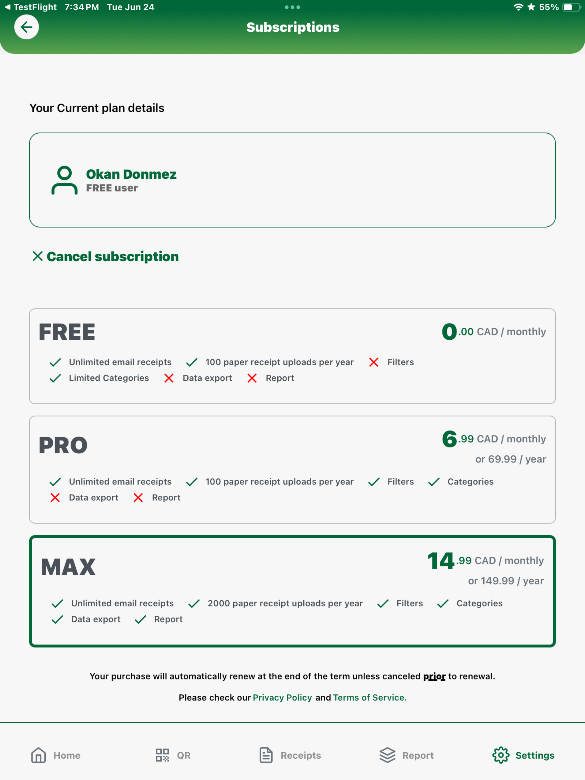 Yubilly – Receipt Manager screenshot 15