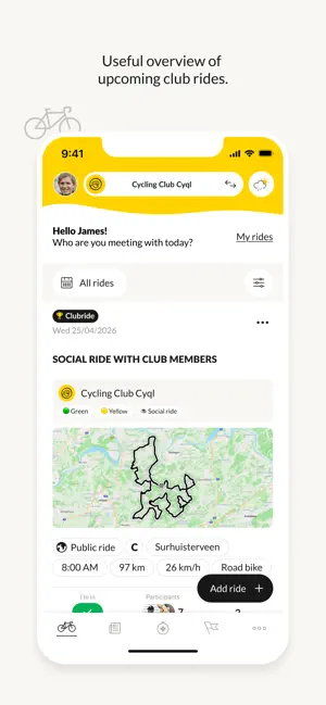 Cyql - connects cyclists screenshot 1