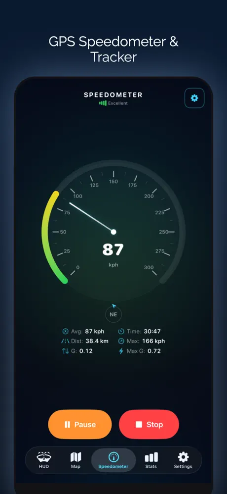 Speedometer：GPS速度计 应用截图